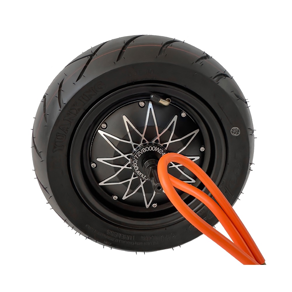 8000 واط محاور مزدوجة فرش سكوت - مراجعة 72V 8000W Brushless Hub Motor وسعره